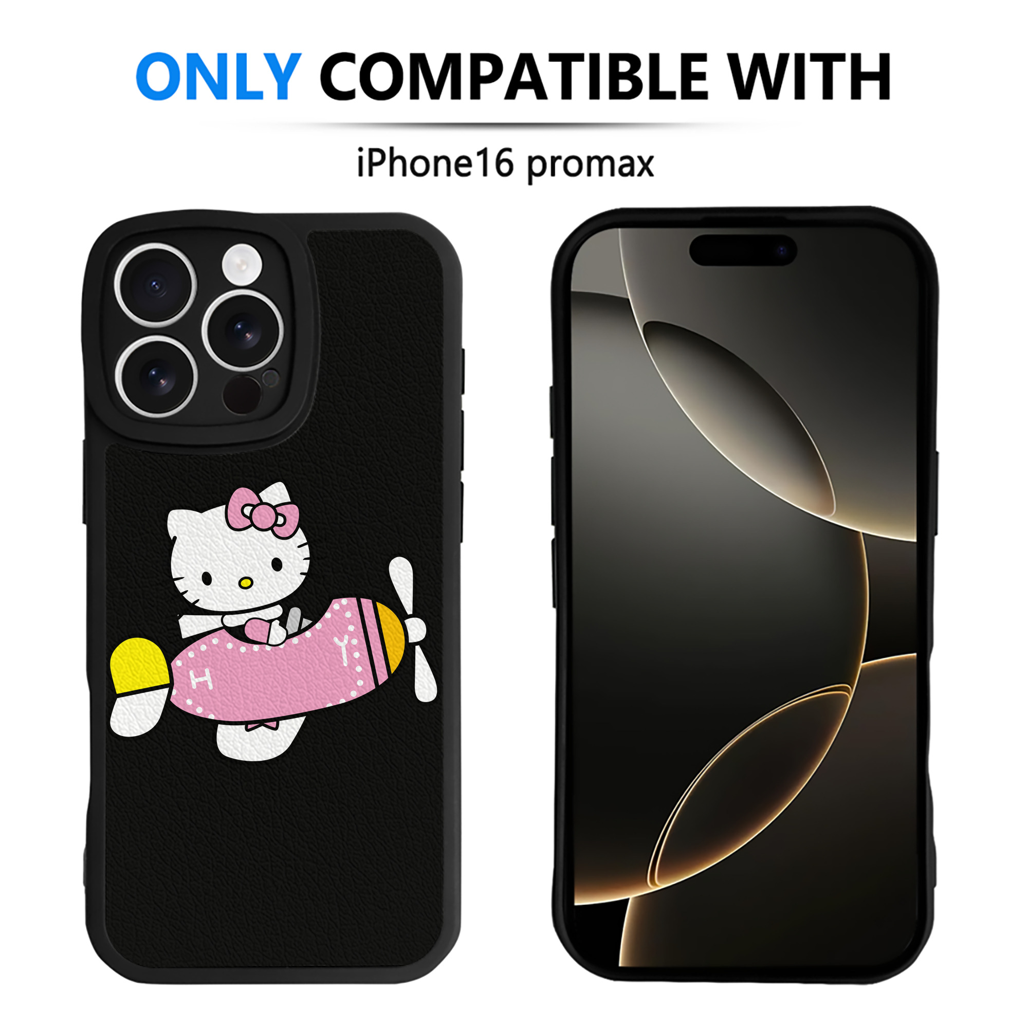 （画像用） Hello Kitty ハローキティ 【iPhone 16シリーズ対応】シリコンスマホケース（レザー調） 材質：シリコン